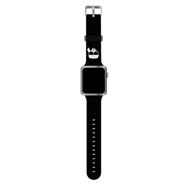 Karl Lagerfeld Silicone Karl Head – Pasek do Apple Watch 42/44/45 mm (czarny)