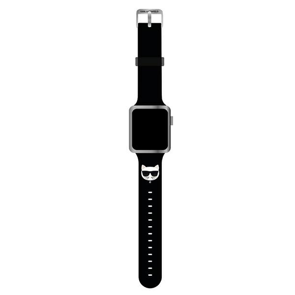 Karl Lagerfeld Silicone Choupette Head – Pasek do Apple Watch 38/40/41 mm (czarny)