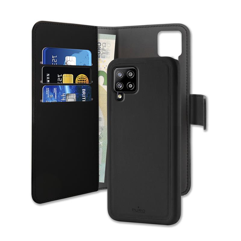 PURO Wallet Detachable - Etui 2w1 Samsung Galaxy A42 5G (czarny)