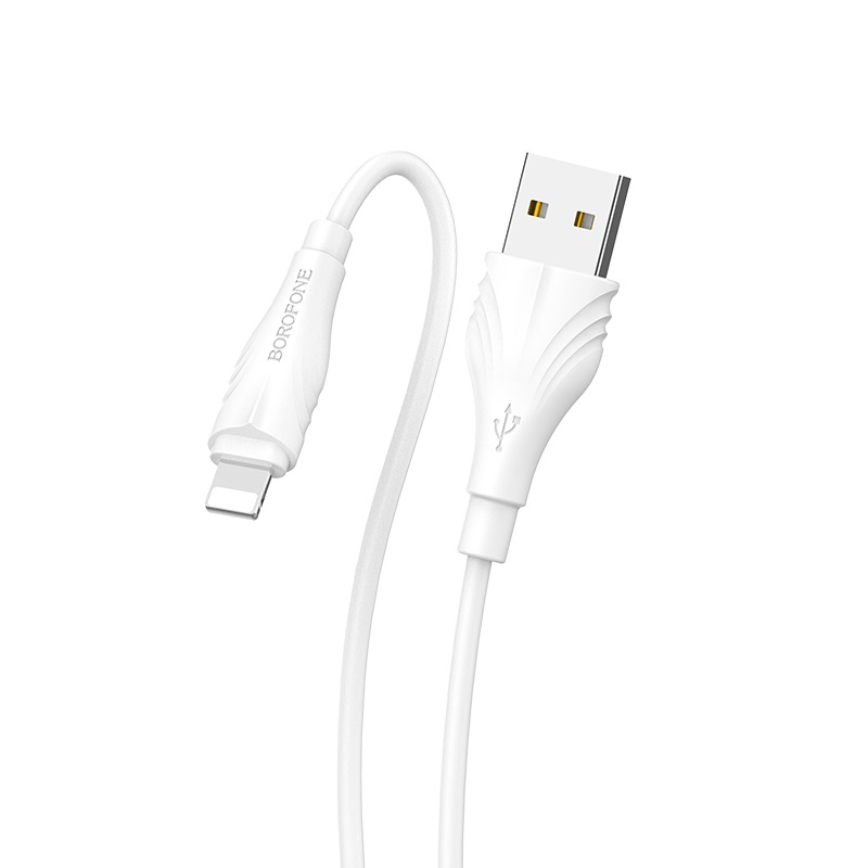 Borofone - Kabel USB-A do Lightning, 2 m (Biały)