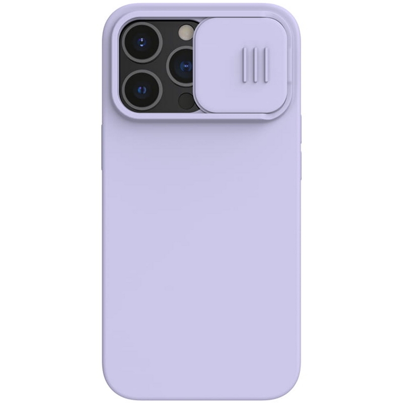 Nillkin CamShield Silky Magnetic - Etui Apple iPhone 13 Pro Max z osłoną aparatu (Misty Purple)