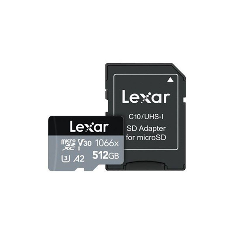 Lexar MicroSDXC - Karta pamięci 512 GB Class 10 UHS-I U3 120/160 MB/s z adapterem