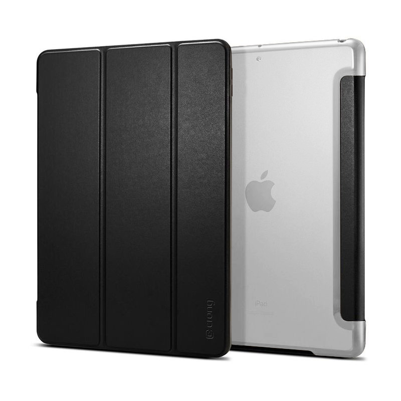 Crong Litefolio Case - Etui iPad 10.2” (2021-2019) (czarny/przezroczysty)