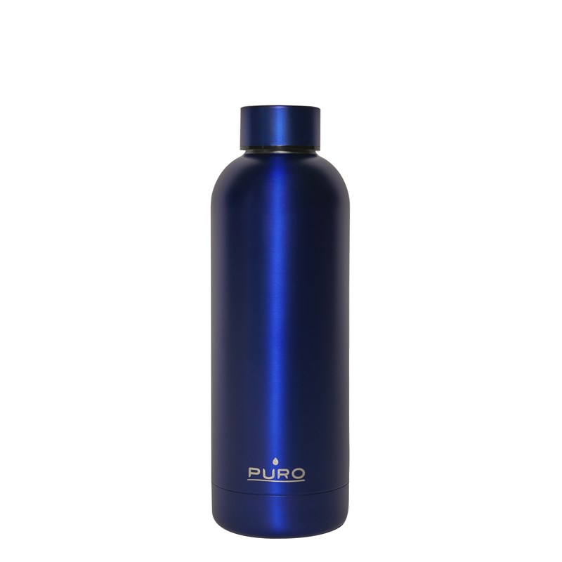 Puro Hot&Cold - Butelka termiczna ze stali nierdzewnej 500 ml (Metallic Deep Blue)