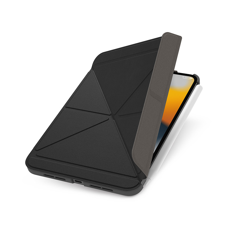 Moshi VersaCover - Etui origami iPad mini 6 (2021) z ładowaniem Apple Pencil (Charcoal Black)