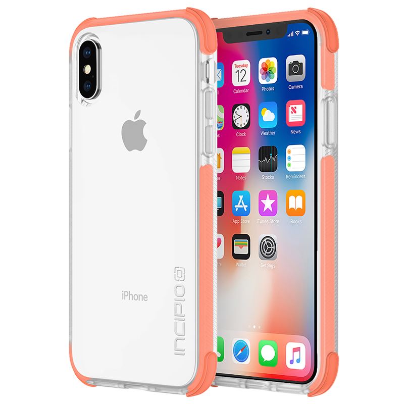 Incipio Reprieve SPORT - Etui iPhone Xs / X (Coral/Clear)