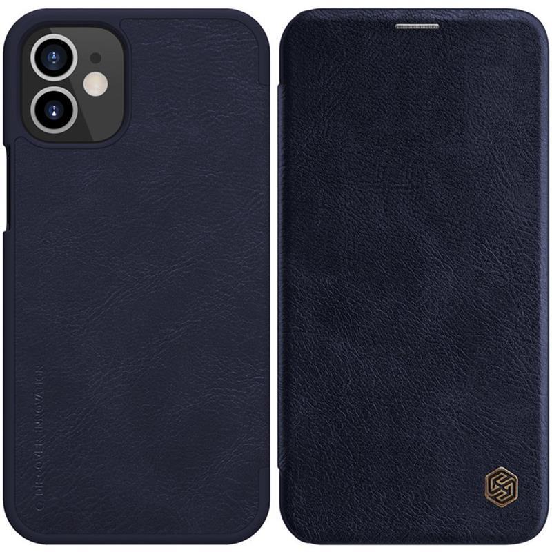 Nillkin Qin Leather Case - Etui Apple iPhone 12 Mini (Blue)