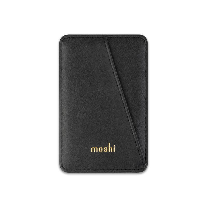 Moshi Slim Wallet - Portfel magnetyczny (System SnapTo™) (Jet Black)