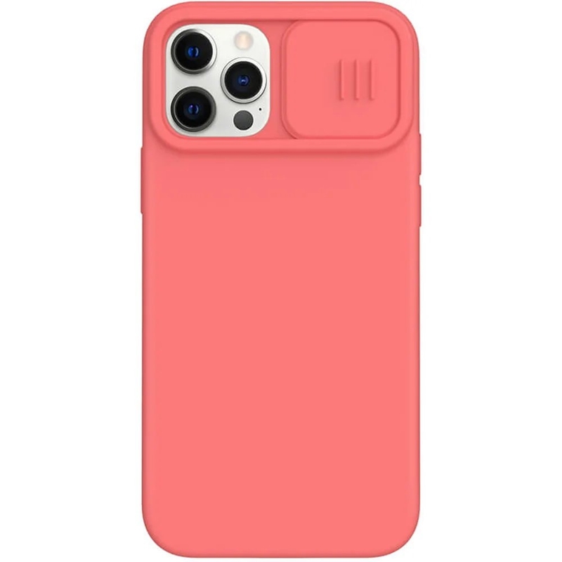 Nillkin CamShield Silky Magnetic - Etui Apple iPhone 12 / 12 Pro z osłoną aparatu (Orange Pink)