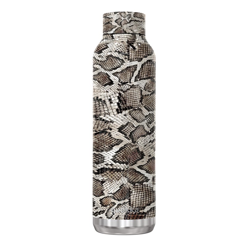 Quokka Solid - Butelka termiczna ze stali nierdzewnej 630 ml (Snake Print)