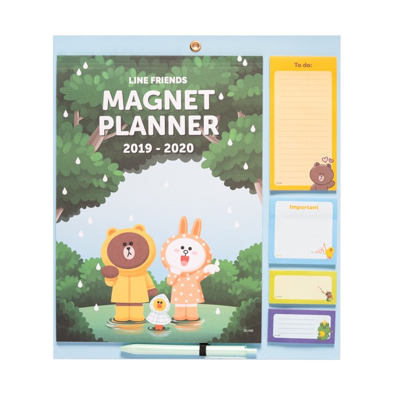 LINE FRIENDS - Planner magnetyczny (30 x 34 cm)