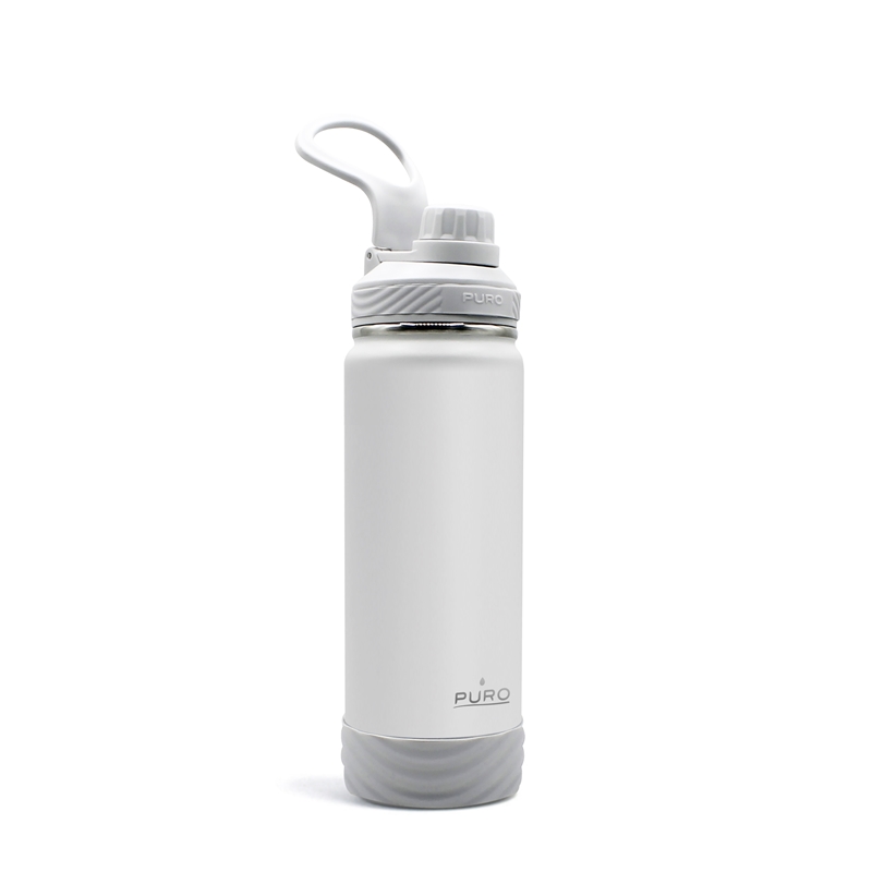 PURO Outdoor - Butelka termiczna ze stali nierdzewnej 500 ml (Light Grey)