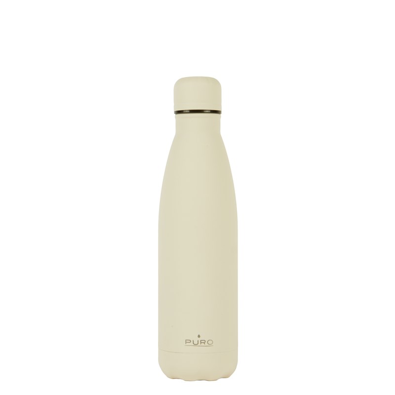 PURO ICON - Butelka termiczna ze stali nierdzewnej 500 ml (Beige) (Powder Coating)