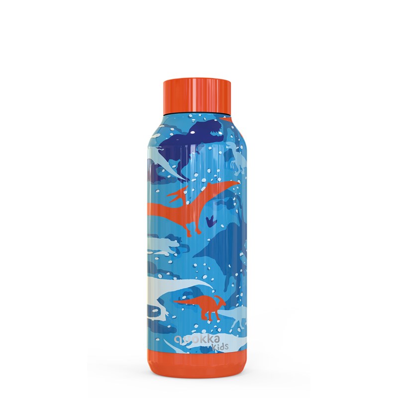 Quokka Solid Kids - Butelka termiczna ze stali nierdzewnej 510 ml (Dinosaur)