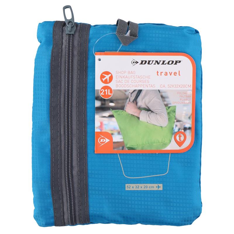 Dunlop - Składana torba na zakupy 21 l (niebieski)