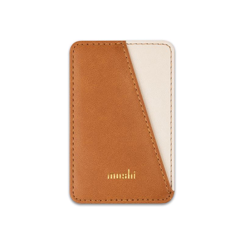 Moshi Slim Wallet - Portfel magnetyczny (System SnapTo™) (Caramel Brown)