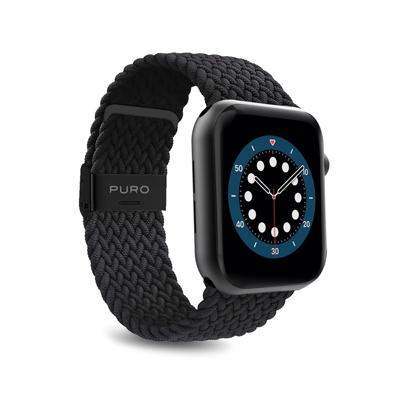 Puro Loop Band - Pleciony pasek do Apple Watch 38/40/41 mm (czarny)