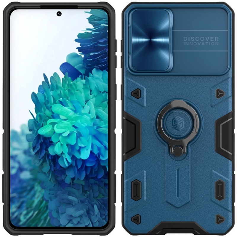 Nillkin CamShield Armor - Etui Samsung Galaxy S21+ z osłoną aparatu (Blue)