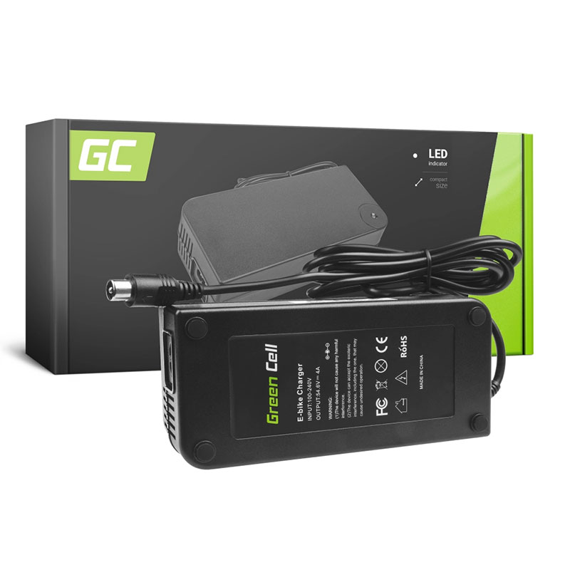 Green Cell - Ładowarka 54.6V 4A (RCA) do Baterii Roweru Elektrycznego 48V