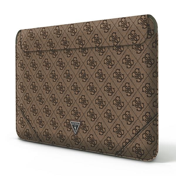 Guess 4G Uptown Triangle Logo Sleeve - Etui na notebooka 13" / 14" (brązowy)