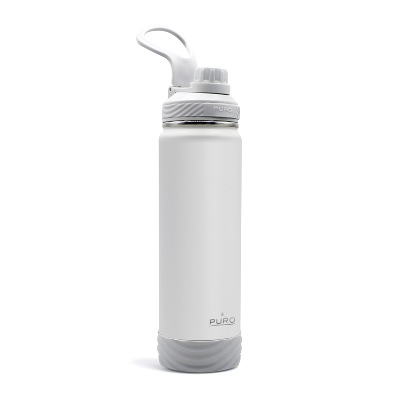 PURO Outdoor - Butelka termiczna ze stali nierdzewnej 750 ml (Light Grey)