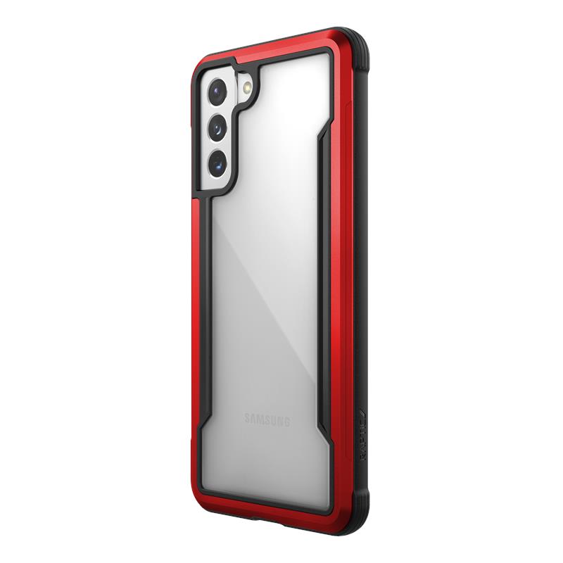 X-Doria Raptic Shield - Etui aluminiowe Samsung Galaxy S21+ (Antimicrobial protection) (Red)