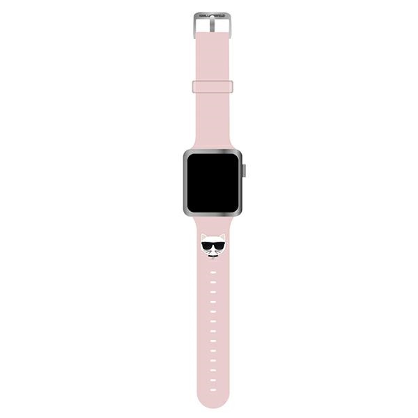 Karl Lagerfeld Silicone Choupette Head – Pasek do Apple Watch 38/40/41 mm (różowy)