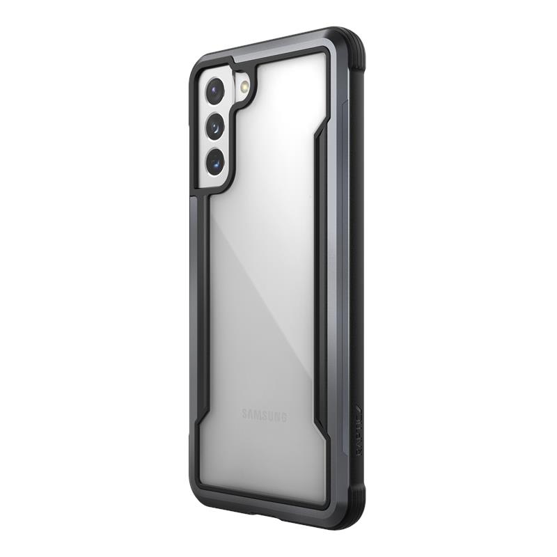 X-Doria Raptic Shield - Etui aluminiowe Samsung Galaxy S21+ (Antimicrobial protection) (Black)