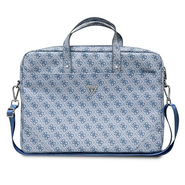 Guess Saffiano 4G Triangle Logo Computer Bag – Torba na notebooka 16” (niebieski)