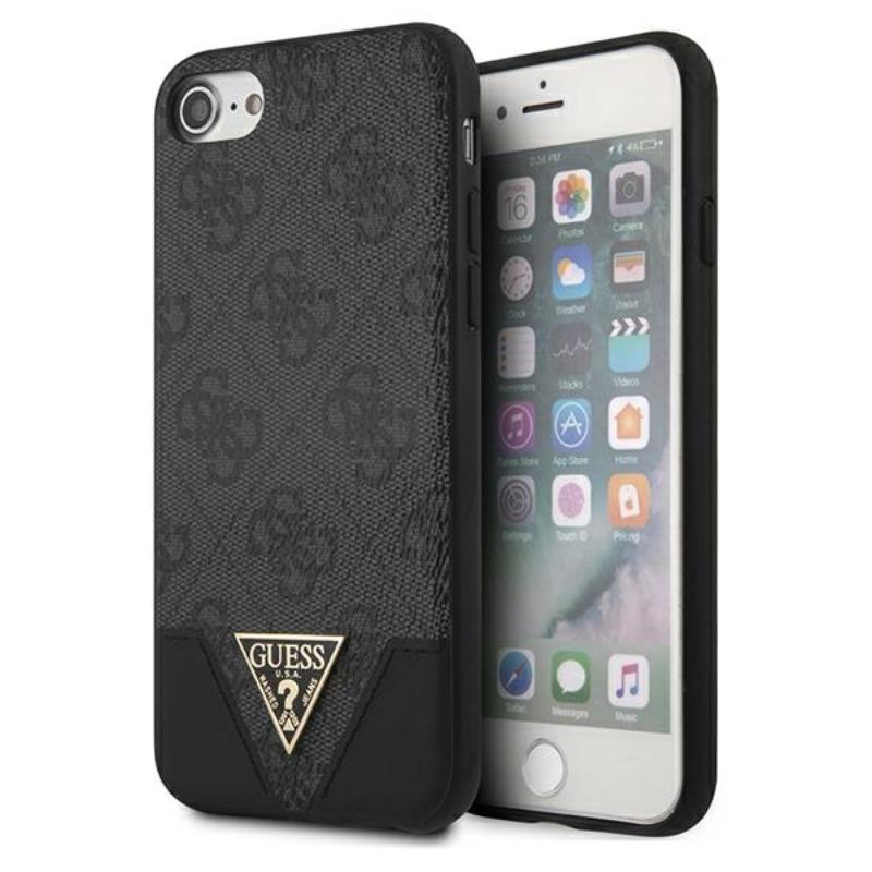 Guess 4G Triangle Collection - Etui iPhone SE / 8 / 7 (szary)