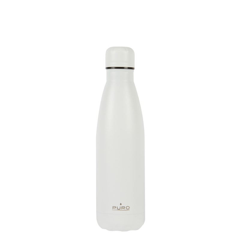 PURO ICON - Butelka termiczna ze stali nierdzewnej 500 ml (White) (Powder Coating)