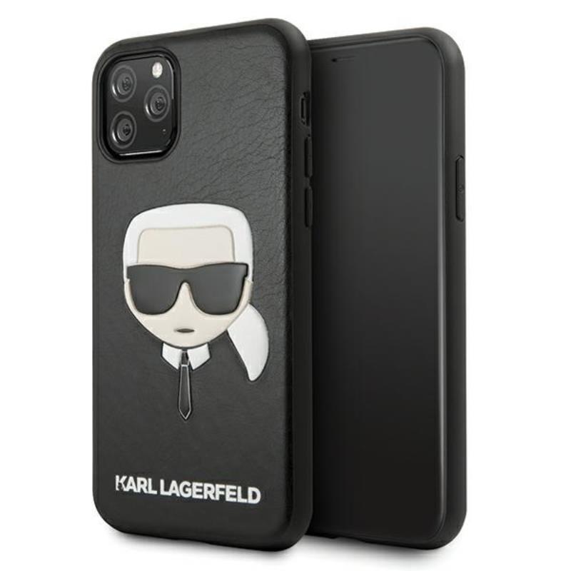 Karl Lagerfeld Silicone Ikonik Karl`s Head - Etui iPhone 11 Pro (czarny)