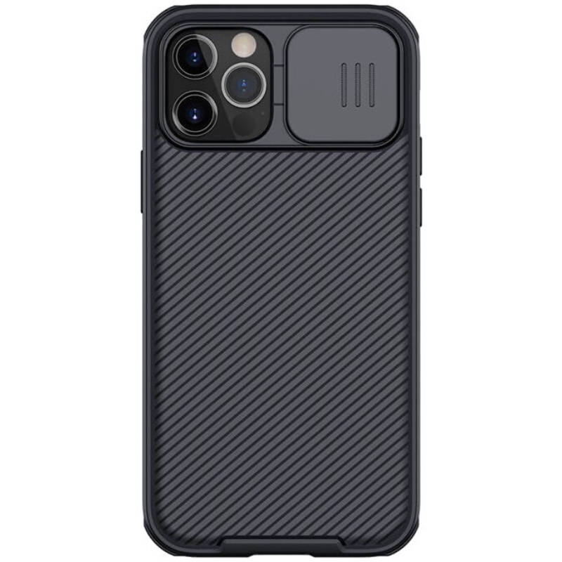 Nillkin CamShield Pro Magnetic - Etui Apple iPhone 12 Pro Max z osłoną aparatu (Black)