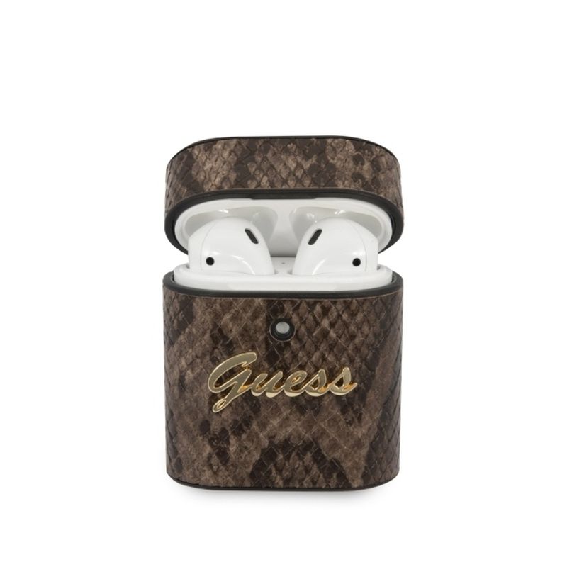 Guess Python Collection - Etui Airpods (brązowy)