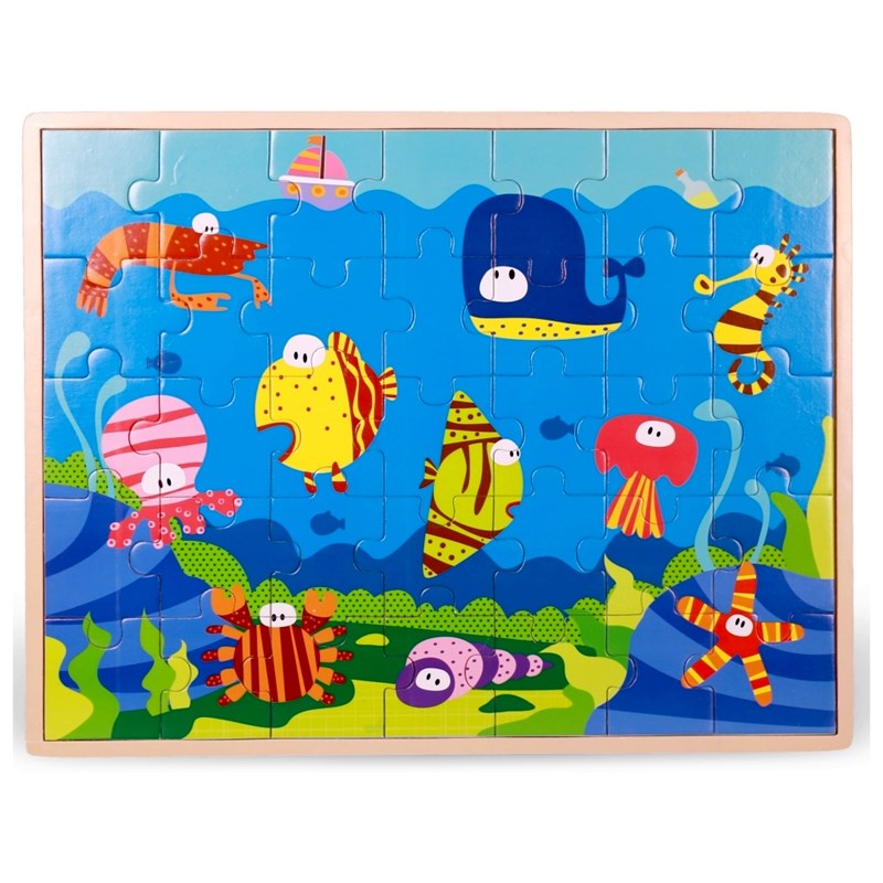 TOP BRIGHT - Puzzle drewniane ocean (35 el.)