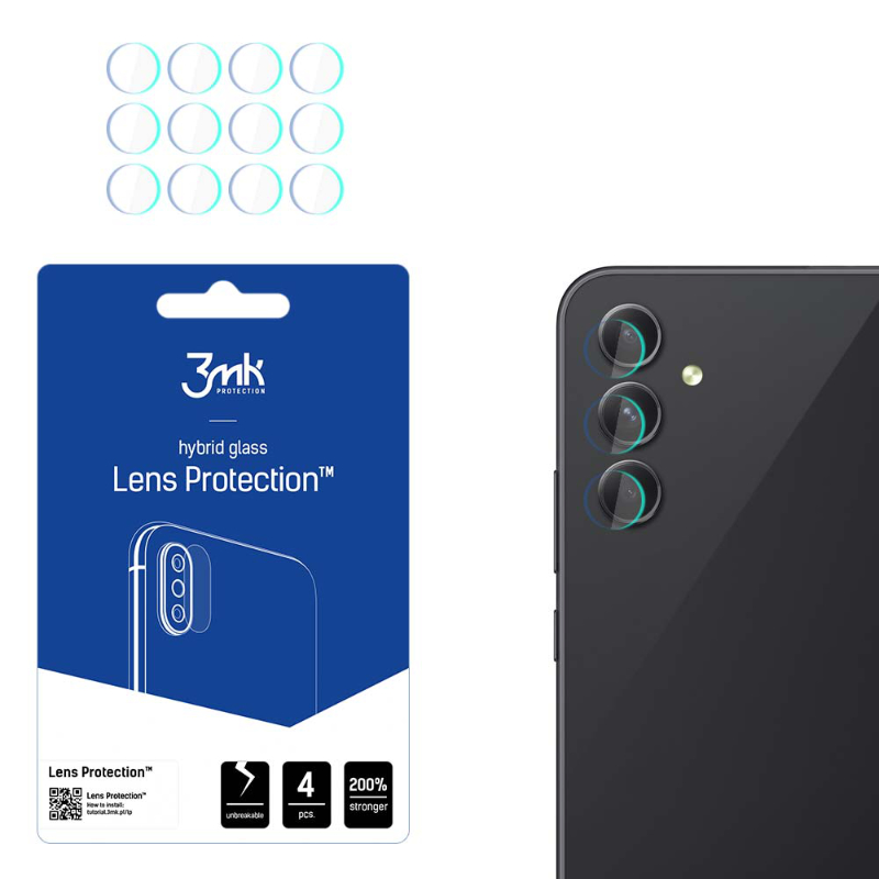 3mk Lens Protection - Camera Lens Glass for Samsung Galaxy A54 5G (4 sets) Image 1