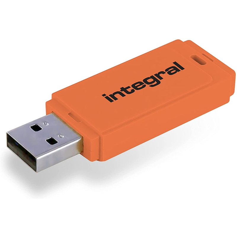 Integral Neon - Pendrive 64GB USB 3.0 (Pomarańczowy)