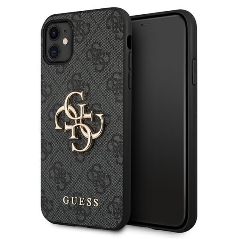 Guess 4G Big Metal Logo - Etui iPhone 11 (szary)