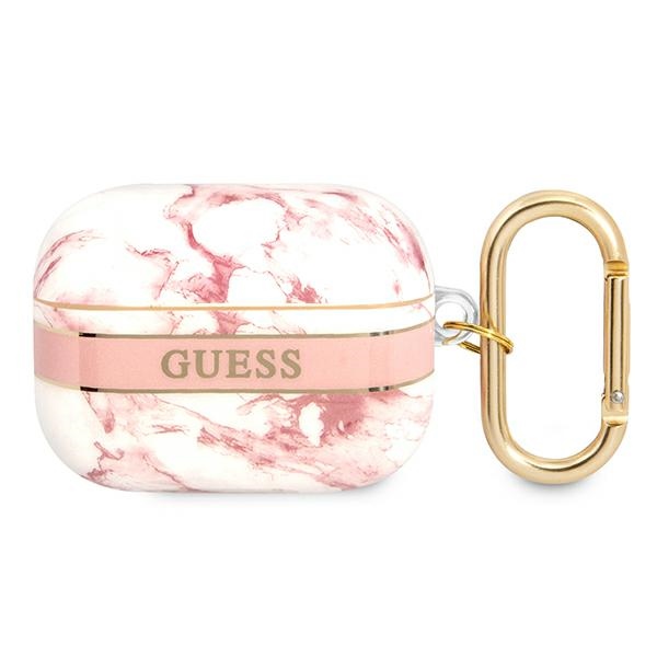 Guess Marble Strap - Etui Airpods Pro (Pink)