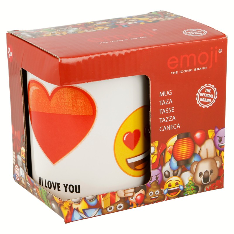 Emoji - Kubek ceramiczny w pudełku prezentowym 325 ml