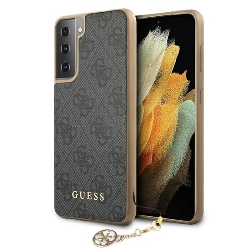 Guess 4G Charms Collection - Etui Samsung Galaxy S21+ (szary)