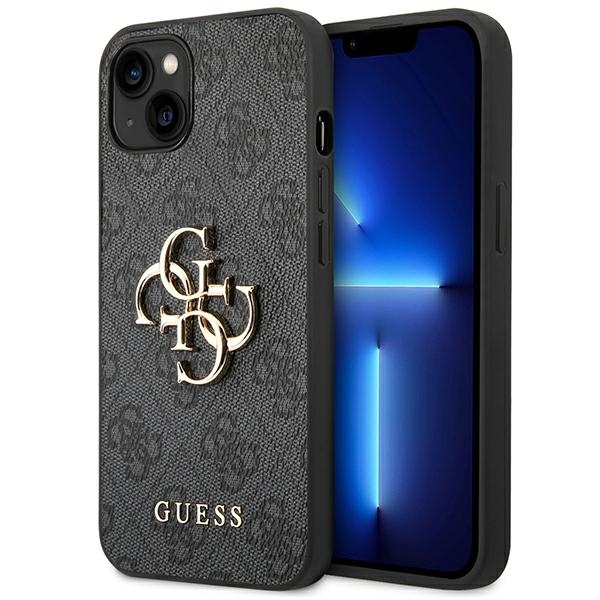 Guess 4G Big Metal Logo - Etui iPhone 14 Plus (szary)