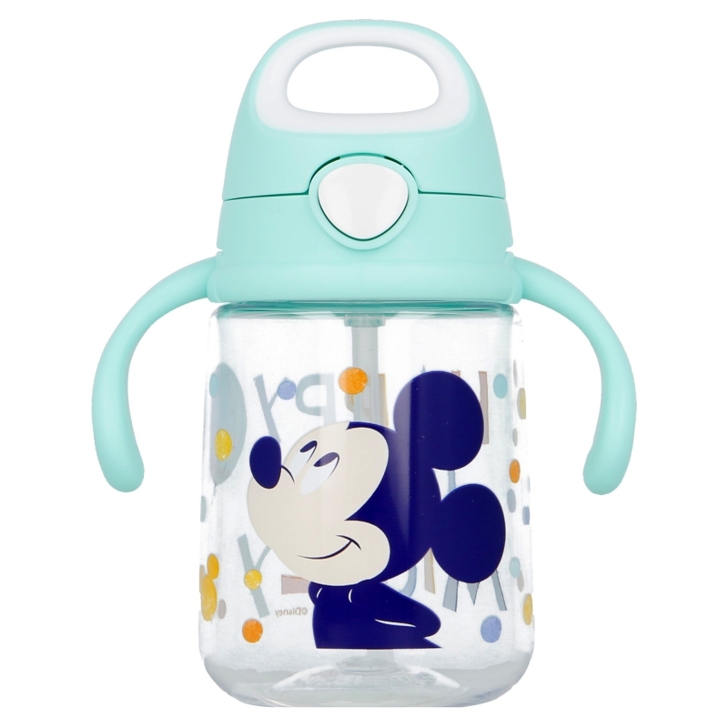 Mickey Mouse - Kubek niekapek ze słomką 370 ml (Cool)