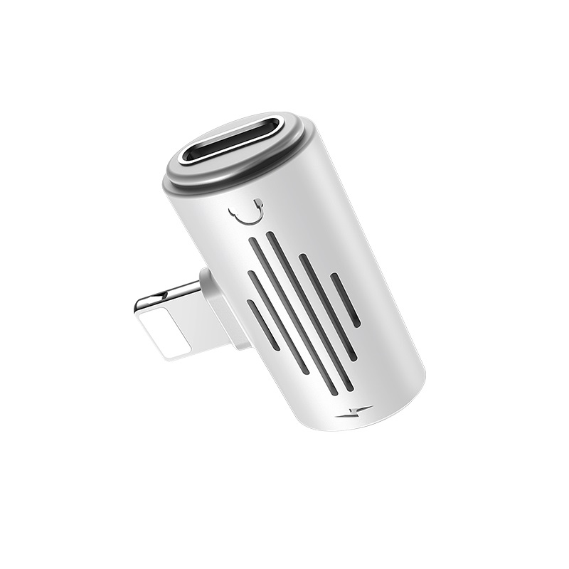 Borofone - adapter złącza Lightning na 2x Lightning, biały