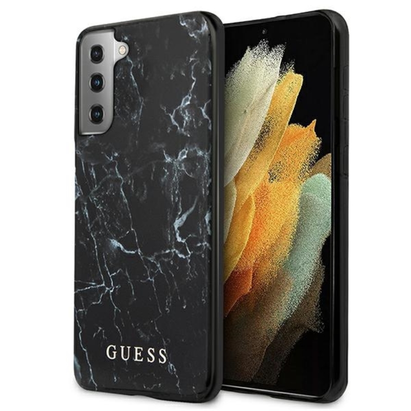 Guess Marble - Etui Samsung Galaxy S21 (czarny)