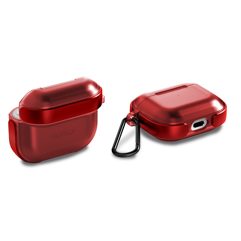 X-Doria Raptic Air - Etui AirPods 3 z karabińczykiem (Red)